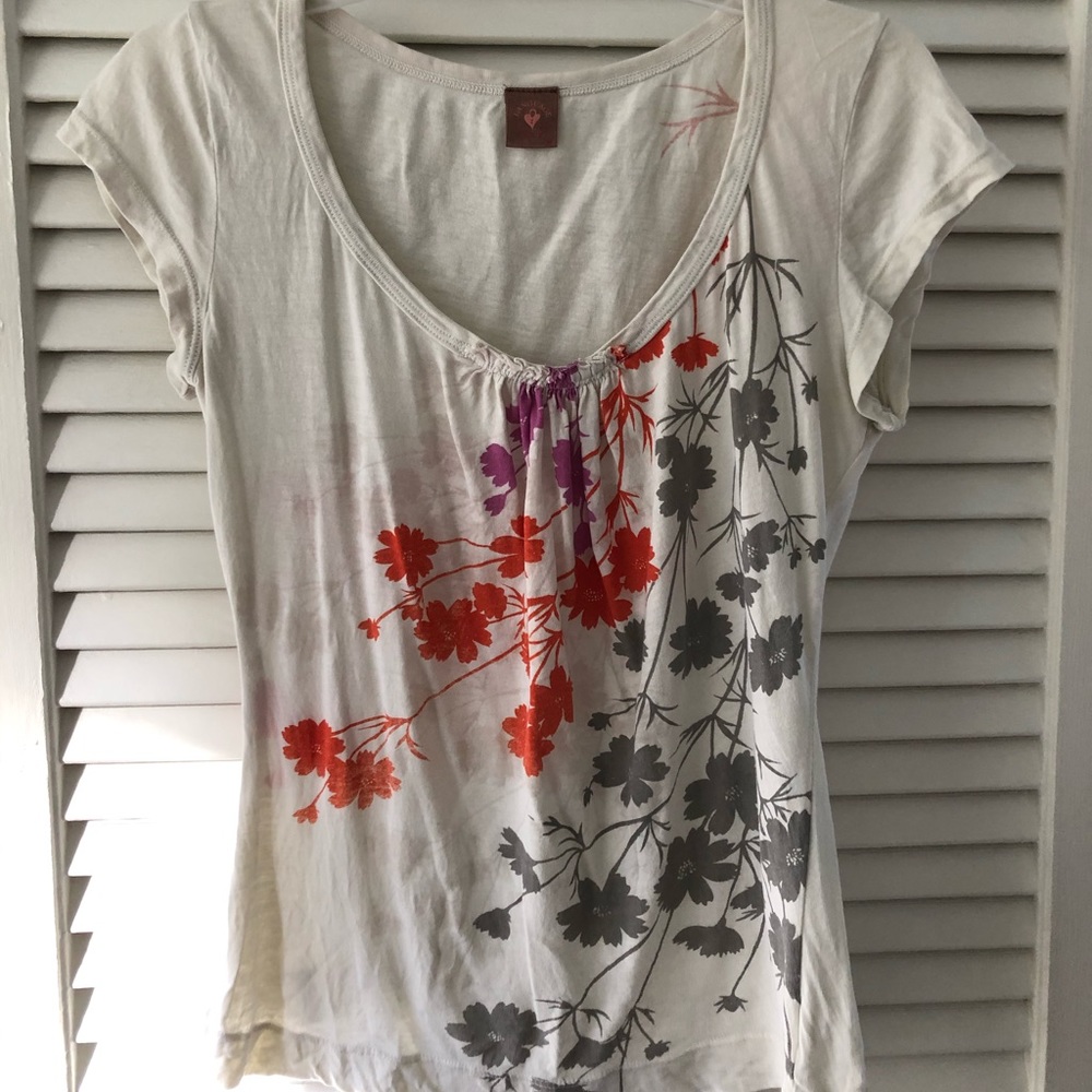 Flowered shirt Anthropologie